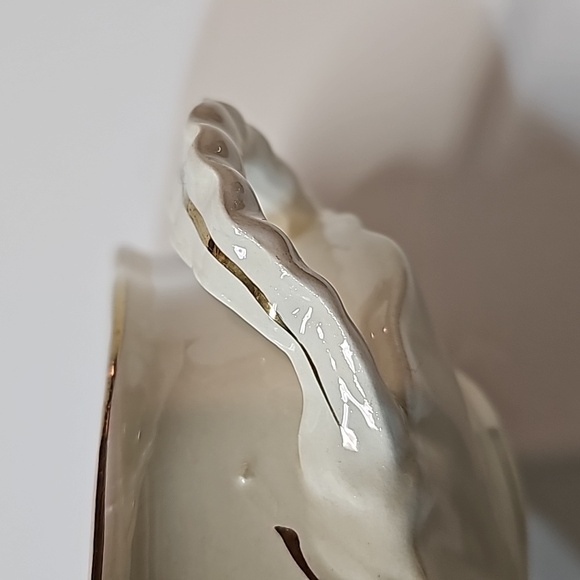 Vintage Homer Laughlin Pink Blue Flower Round Covered Vegetable Dish w/ Gold - Picture 8 of 16